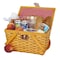 Vintiquewise Picnic Basket Gingham Lined with Folding Handles QI003081 - alternate 1